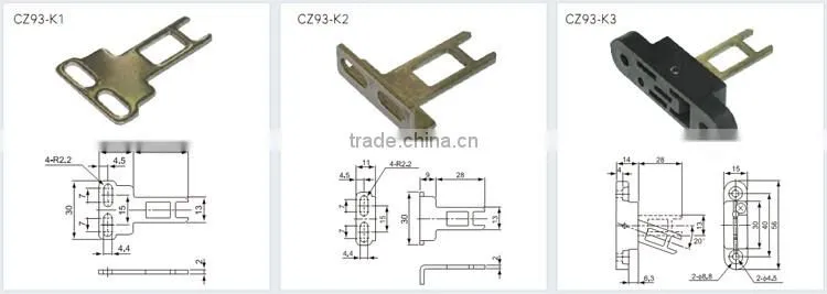 CNTD Waterproof CZ-93 Series 2NC Safety Interlock Limit Switch with Key 15A 250V (CZ-93B)