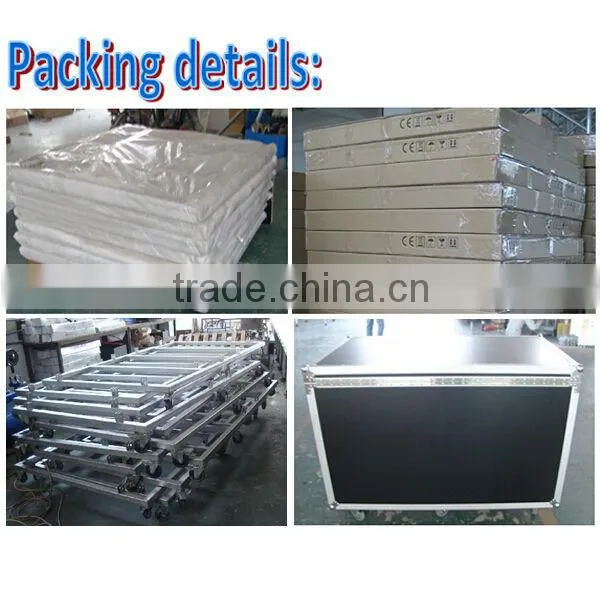 Height adjustable aluminum stage deck, portable stage for outdoor events