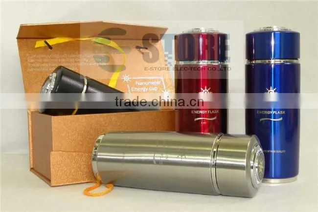 Customized logo acceptable Vacuum Flask Alkaline Water Energy Nano Flasks