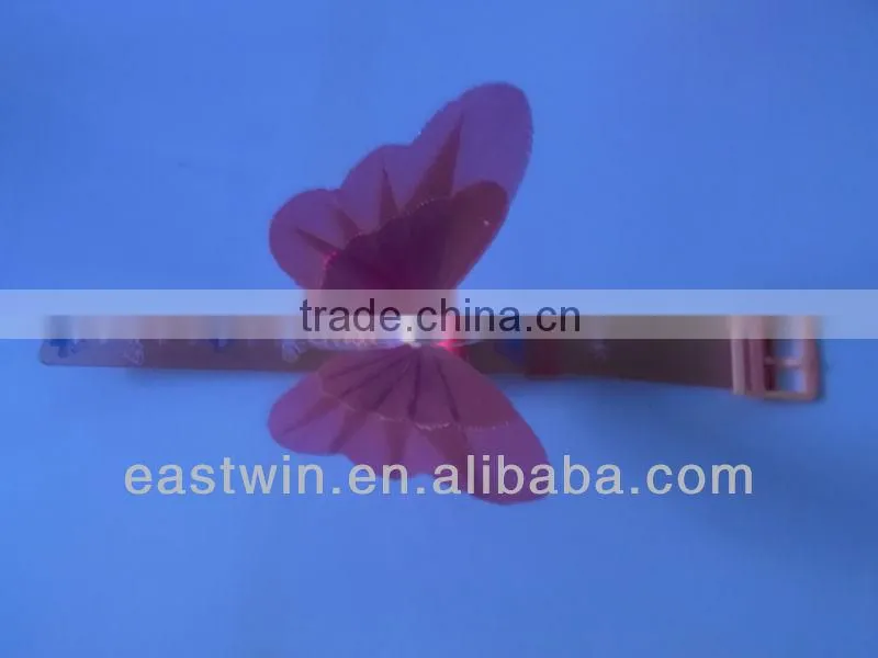 Brighter LED 3w Fiber optic butterfly Flower for decoration