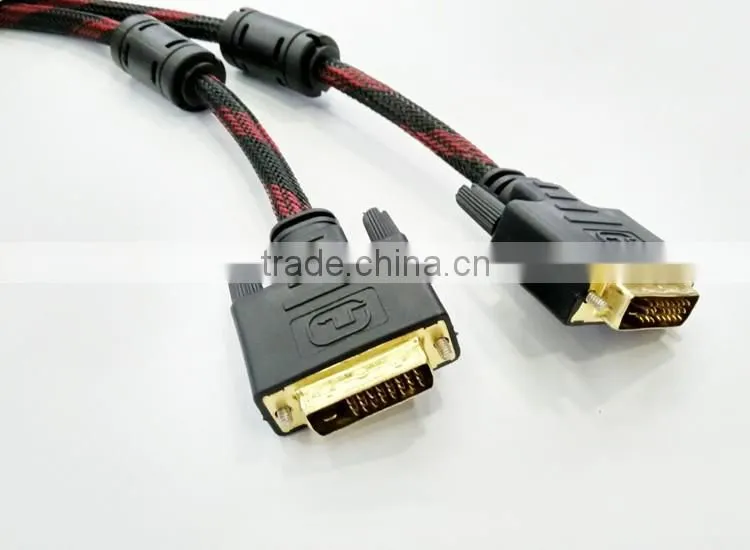 Gold plated dvi to dvi cable 24+1