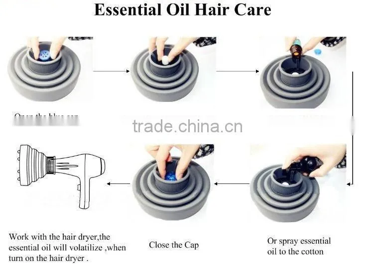 hot selling foldable silicone hair dryer diffuser for promotion folding hair dryer diffuser universal hair diffuser