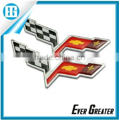 chrome auto customized plastic lighted car emblem logo