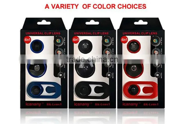 Mobile Phone Telephoto Lens 4 in 1 Detachable Multifuction Lens