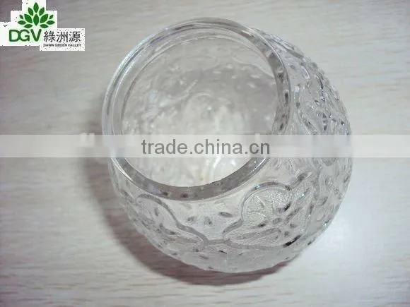transparent glass cup