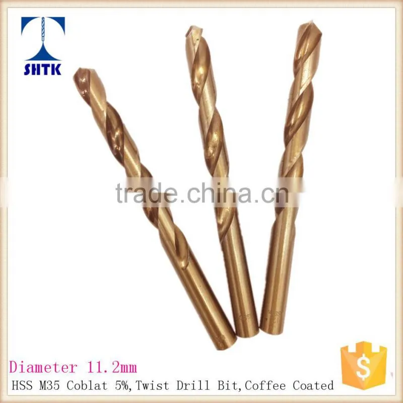 HSS M35 cobalt drill, Drill bit, Dia 11.2mm, twist drill bit