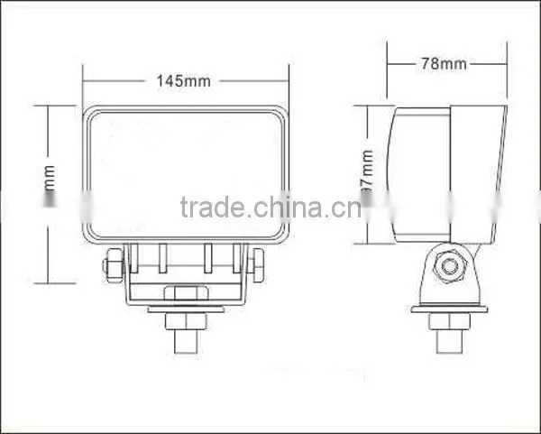 DC10-30V 45w 4050LM auto led replacement work light