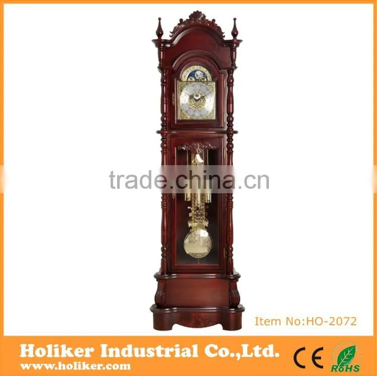Antique style interior decoration floor clock