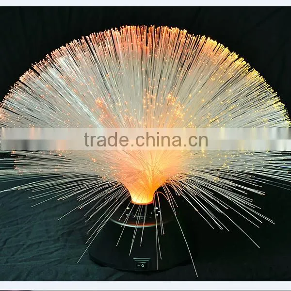 led fiber optic lamp with plastic base