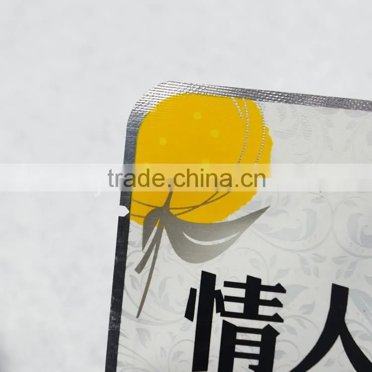 aluminum lamination material vacuum disposable snacks packing bag , header bag with printing