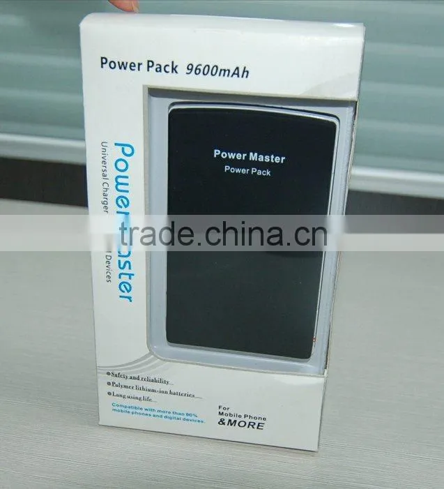 Lizo 9600mAh Mobile Charger /power bank for cellphone ,digital camera