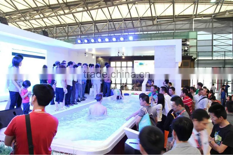 modern round outdoor spa WS-S07M with swim and massage