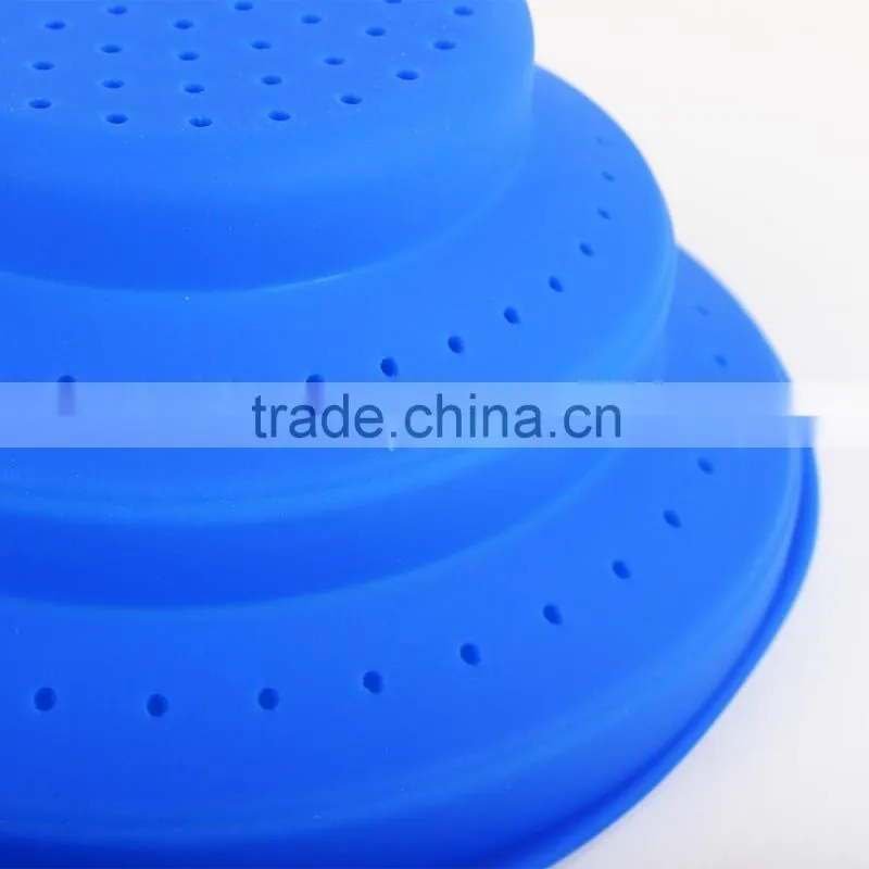 China supplier lead free colorful silicone Collapsible Basket