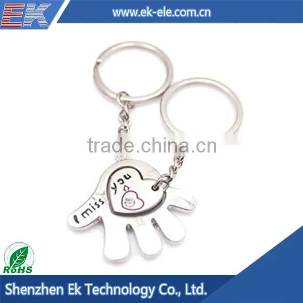 OEM hot sell delicate multicolor top quality metal keychains