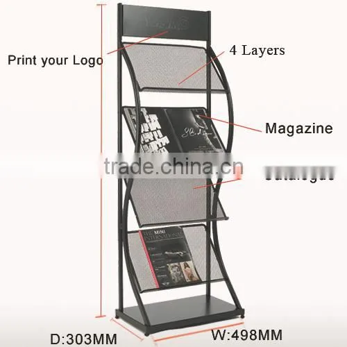 hot sales wrought iron brochure stands