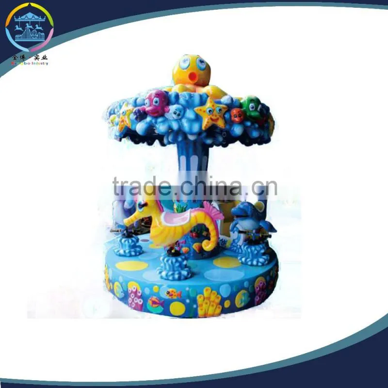 Kids electric coin-operated carousel with 6seats