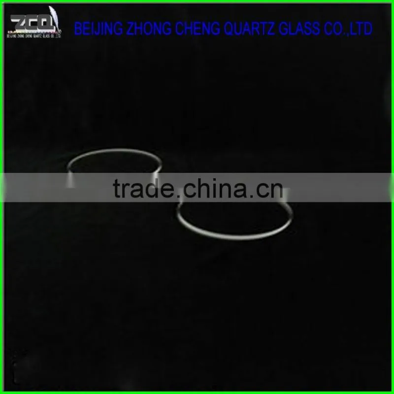 Polishing High Purity Round Quartz Glass Sheet Fused Silica Window