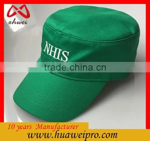 Alibaba china custom embroidery army green washed military cap
