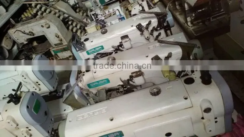 Low price used Japan siruba interlock industrial sewing machine for selling