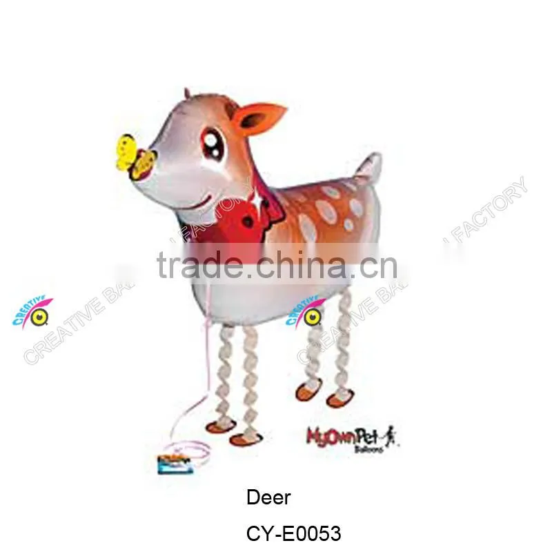 2015 Hot sale animal shaped walking pet balloon helium walking pet balloon walking rabbit balloon