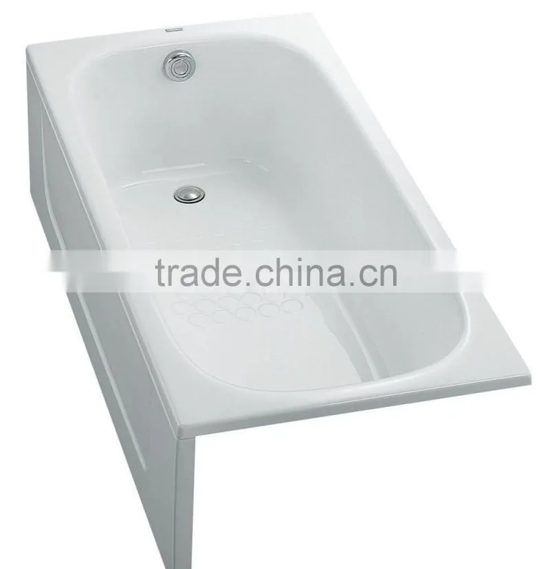 1700mm clear acrylic classical bathtub