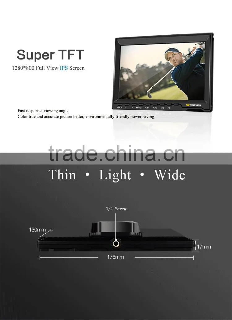 High Precision Wieldy HD IPS 7" Led Monitor