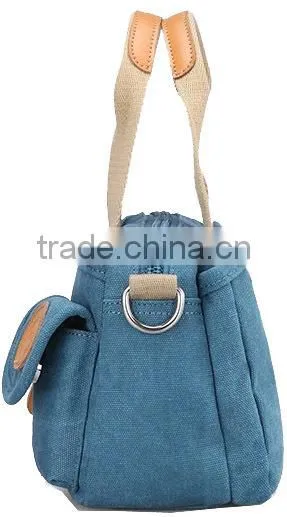 2015 new product canvas ladies handbag manufacturers