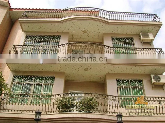 modern galvanized rod iron balcony railing designs