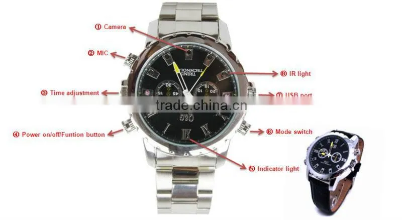 IR waterproof watch camera JVE-3105G-3 IR security camera night vision
