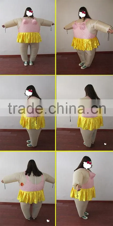 DJ-CO-101 inflatable Ballet clothing cow dinosaur baymax mascot ball fat costume