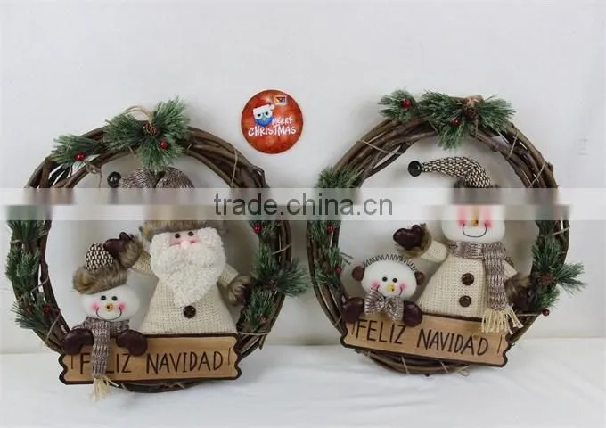 Christmas Santa Snowman Candy Xmas Gift Bag Hanging Handbag Stocking Filler