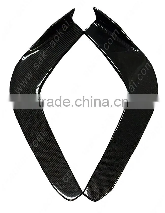 Top real carbon fiber car front bumper splitters for universal type