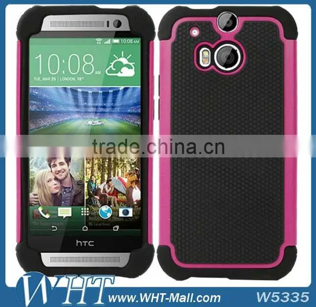 Cheap Price PC Silicon Back Cover Case for HTC One 2 M8, for HTC One 2 M8 Mobile Phone Case