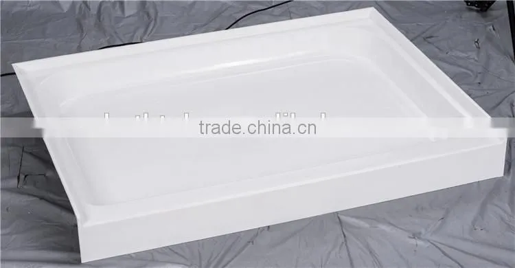 SUNZOOM cUPC tile flange,3 side tile flange shower base,shower tray with tile flange