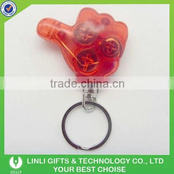 Promotional gift plastic mini thumb led key light