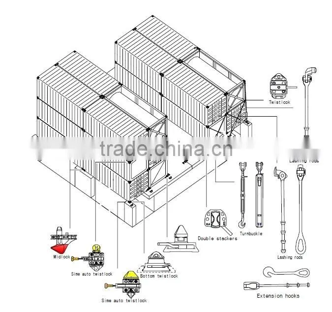 Factory direct to you container Corner Lock Twist Lock