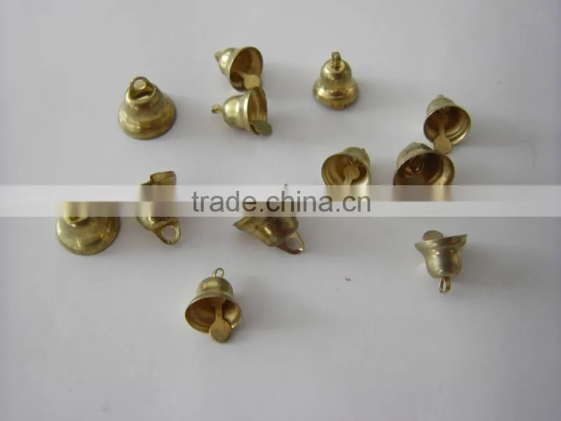 Christmas small decorative jingle bells in metal