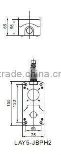 top selling 22mm two holes push button control box parts/accessories IP54/65 LAY5-JBPH2