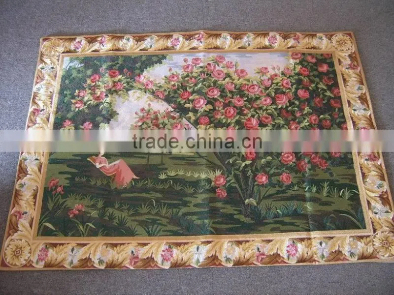 beautiful nature design embroidery tapestry same like painting