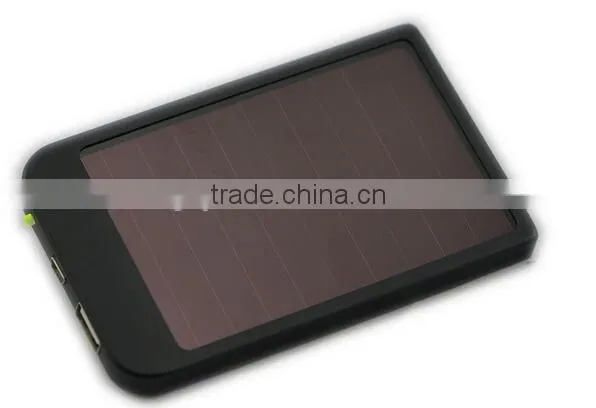 2600 mAH portable solar panel charger solar wireless mobile phone charger