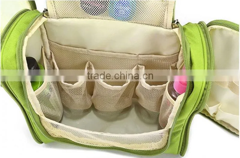 new travel toiletry wash cosmetic bag makeup storage case hanging grooming with handle