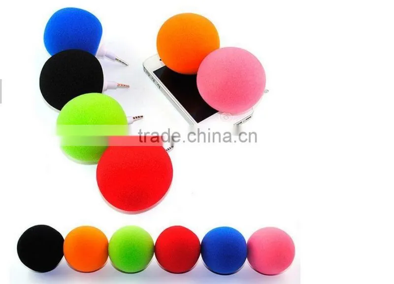 3.5mm Mini Portable Sponge Ball Speaker Balloon Mobile Audio Music Player