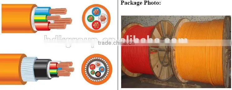 Australia orange Circular power cable