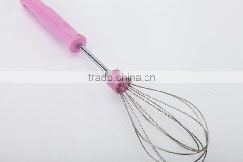 FDA 6''' s.s balloon whisk with plastic handle