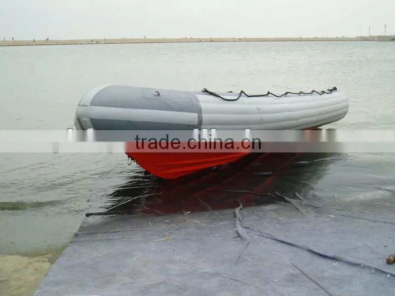fiberglass small inflatable jet boat with outboard engine
