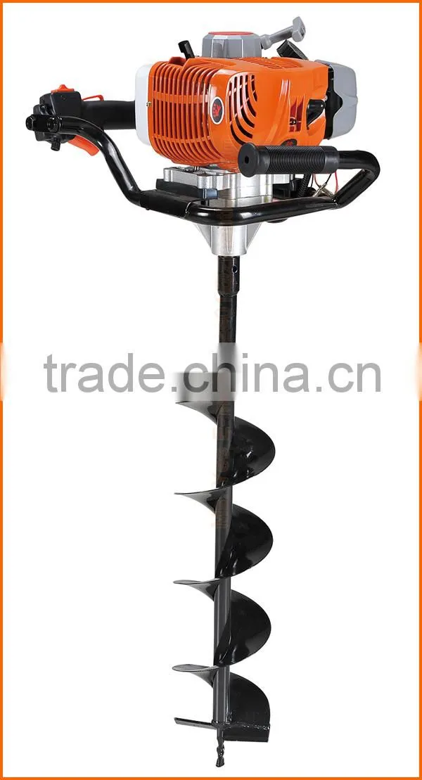 gasoline manual earth auger ground drill 49cc GD490 1e44f engine