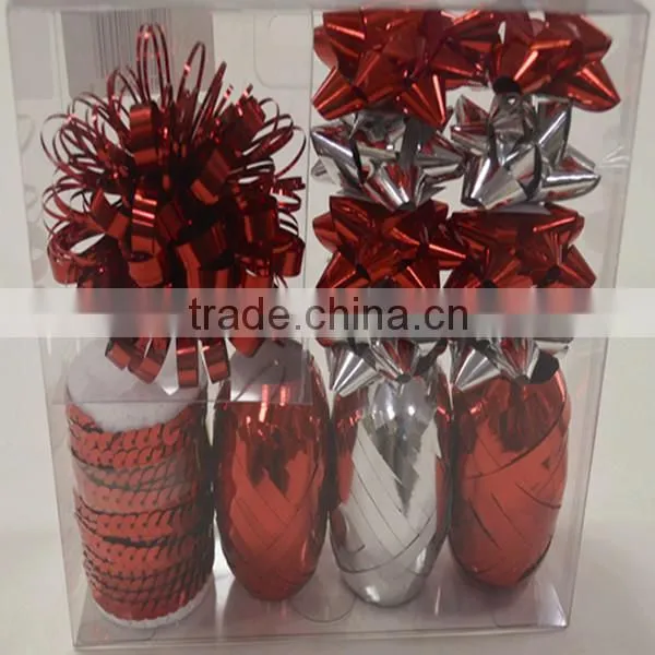2015 Newest Colorful Metallic Star Gift Ribbon Bow