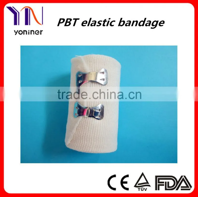 Surgical soft First Aid PBT Elastic Bandage CE FDA ISO