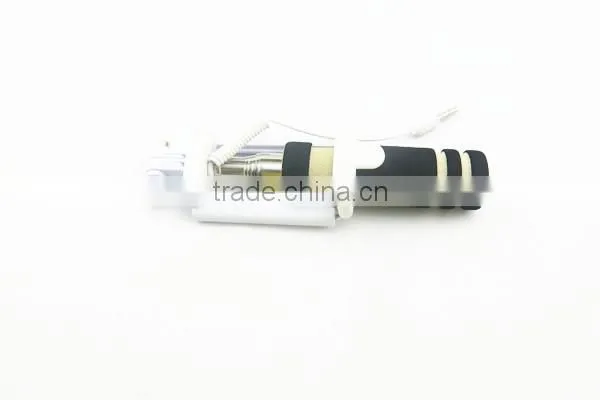 Cheap wired mini pocket monopod selfie-stick