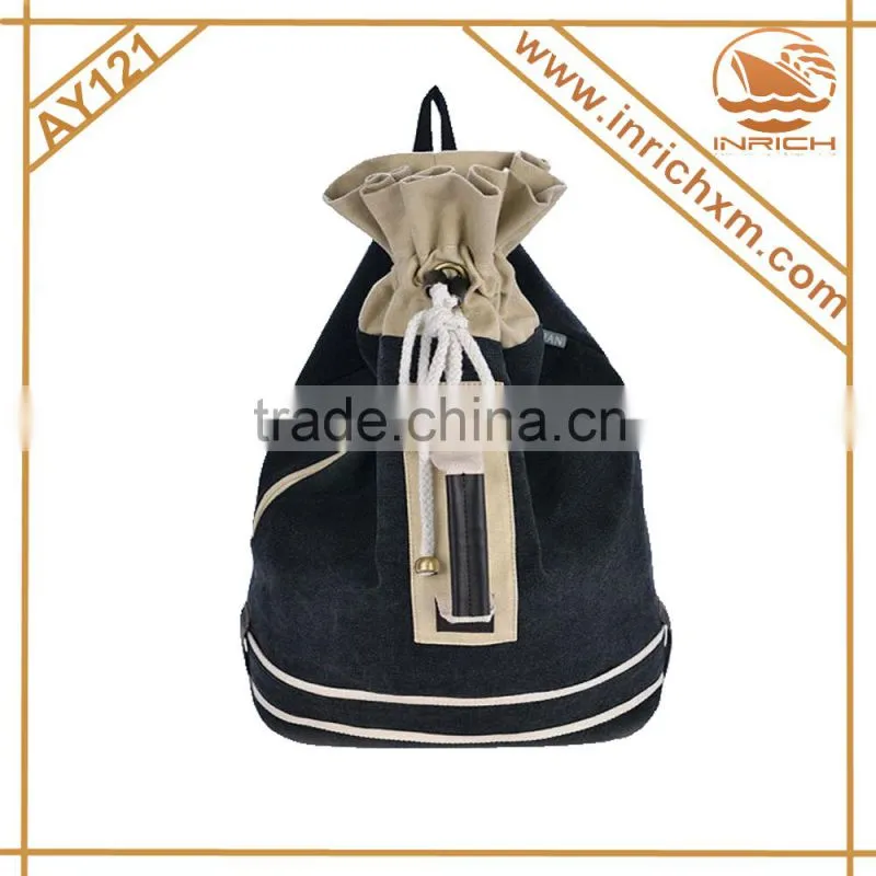 2014 drawstring backpack ,canvas drawstring backpack